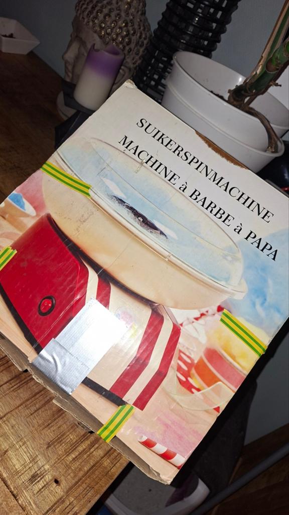 Suikerspinmachine - Maak je eigen suikerspinnen!, Witgoed en Apparatuur, Overige Witgoed en Apparatuur, Ophalen, Gebruikt