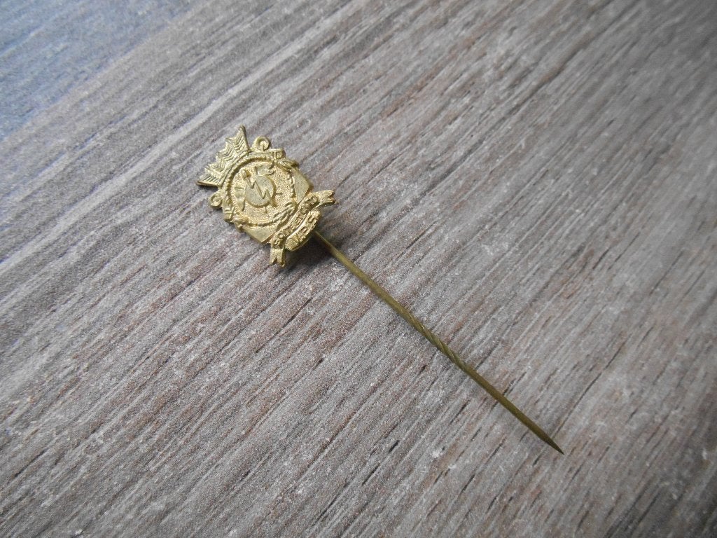 Marine Scite et Cito VBS insigne goudkleurig LEZEN, Ophalen of Verzenden, Marine, Nederland, Overige typen