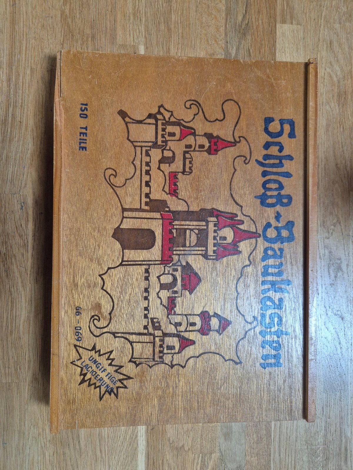 vintage speelgoed houten kasteel, Antiek en Kunst, Ophalen of Verzenden