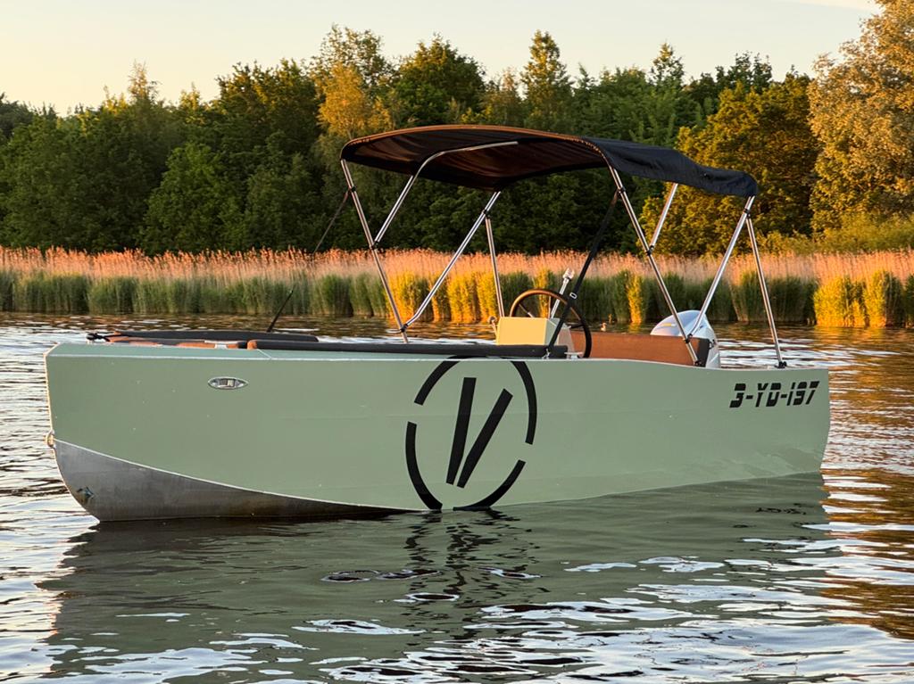 Te koop , tender/sloep 590 aluminium, 50 pk Honda, Ophalen, Aluminium, Tender, Biminitop