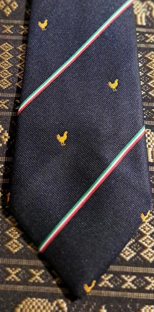 Kip stropdas met doorlopende gele kippen, Ophalen of Verzenden, Nieuw, Blauw