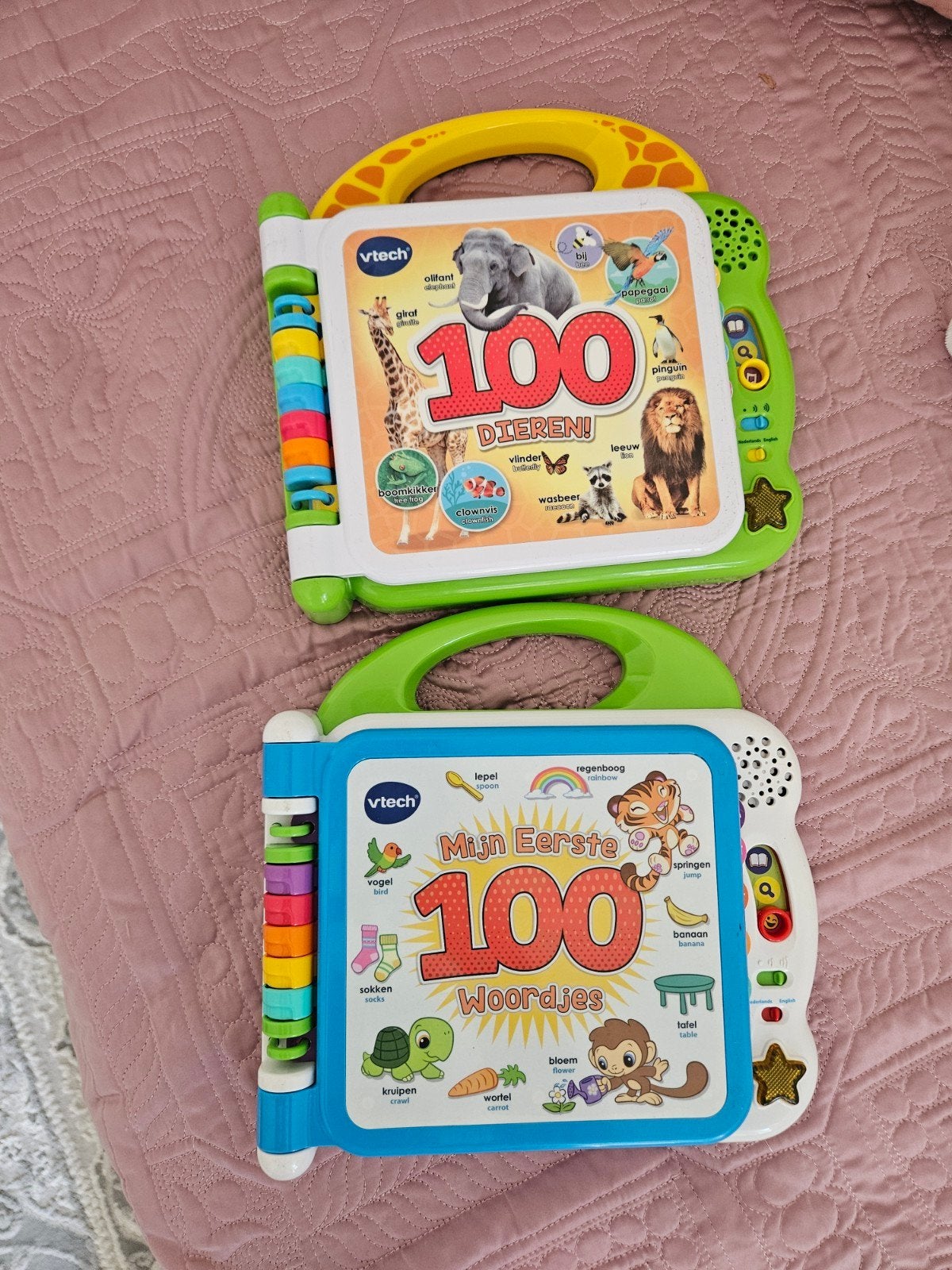 VTECH mijn eerste 100 woordjes en 100 dieren, Kinderen en Baby's, Speelgoed | Vtech, Ophalen, Zo goed als nieuw, 6 maanden tot 2 jaar