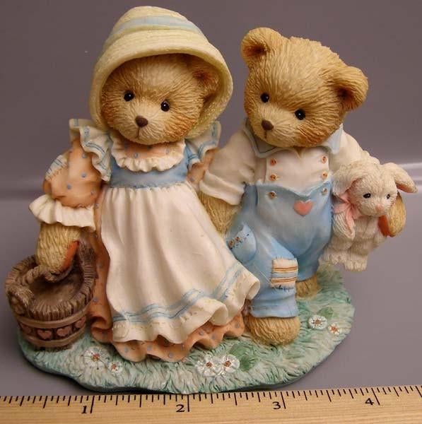 Cherished teddies Jack and Jill, Ophalen of Verzenden, Zo goed als nieuw, Beeldje, Cherished Teddies