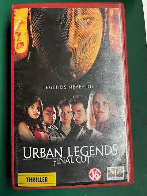VHS Ex Rental  Urban legends Final Cut, Ex-rental, Ophalen of Verzenden, VHS, Horror