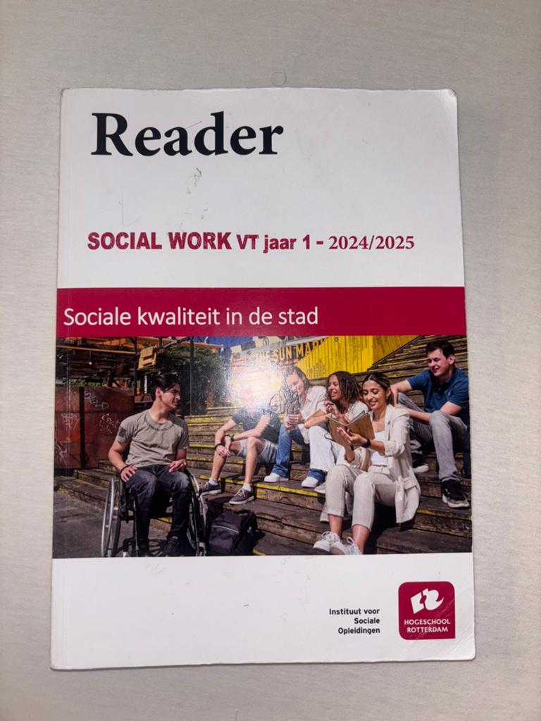 Reader social work - sociale kwaliteit in de stad, Ophalen of Verzenden, Alpha, Zo goed als nieuw, HBO