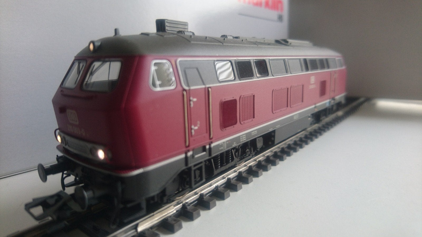 Marklin - Diesellocomotief BR 210, DB - MfxPlus+Geluid, Ophalen, Wisselstroom, Locomotief, Zo goed als nieuw