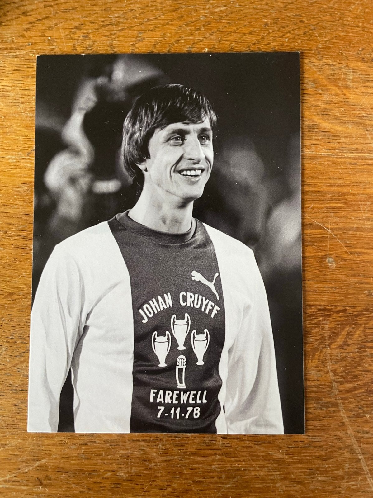 Johan Cruijff Afscheidswedstrijd 1978 Ansichtkaart, Ophalen of Verzenden