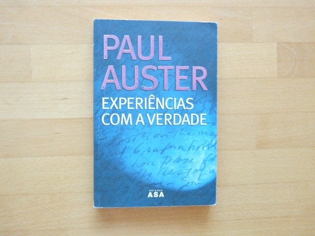 Experiências com a verdade, Paul Auster, Ophalen of Verzenden, Zo goed als nieuw