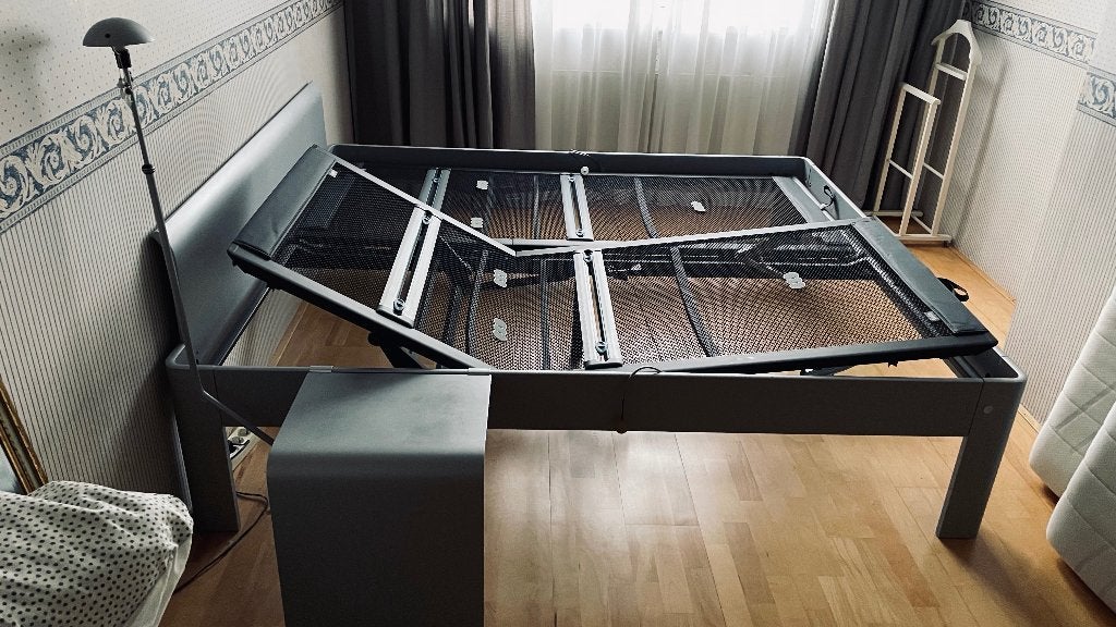 Auping tweepersoons bed, Ophalen, Tweepersoons, Zo goed als nieuw, Matras