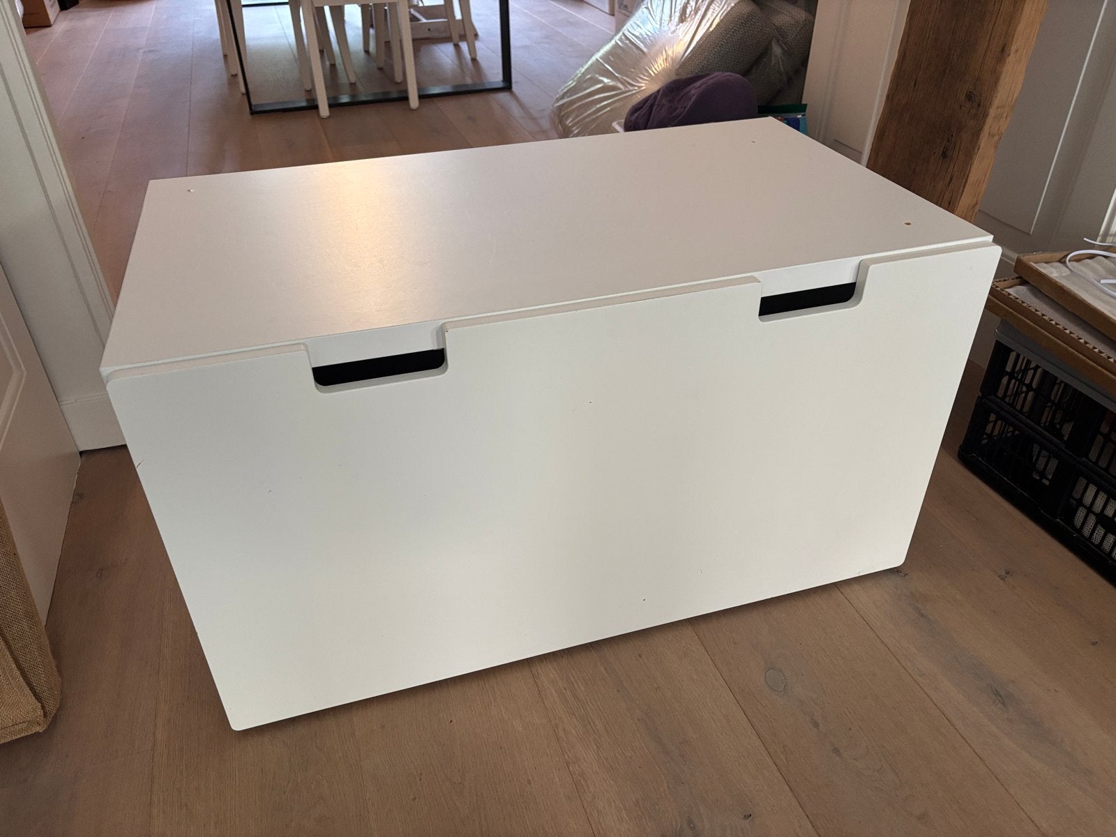 Ikea Kist/Opbergbox - Wit met kleine gaatjes, Ophalen, Gebruikt