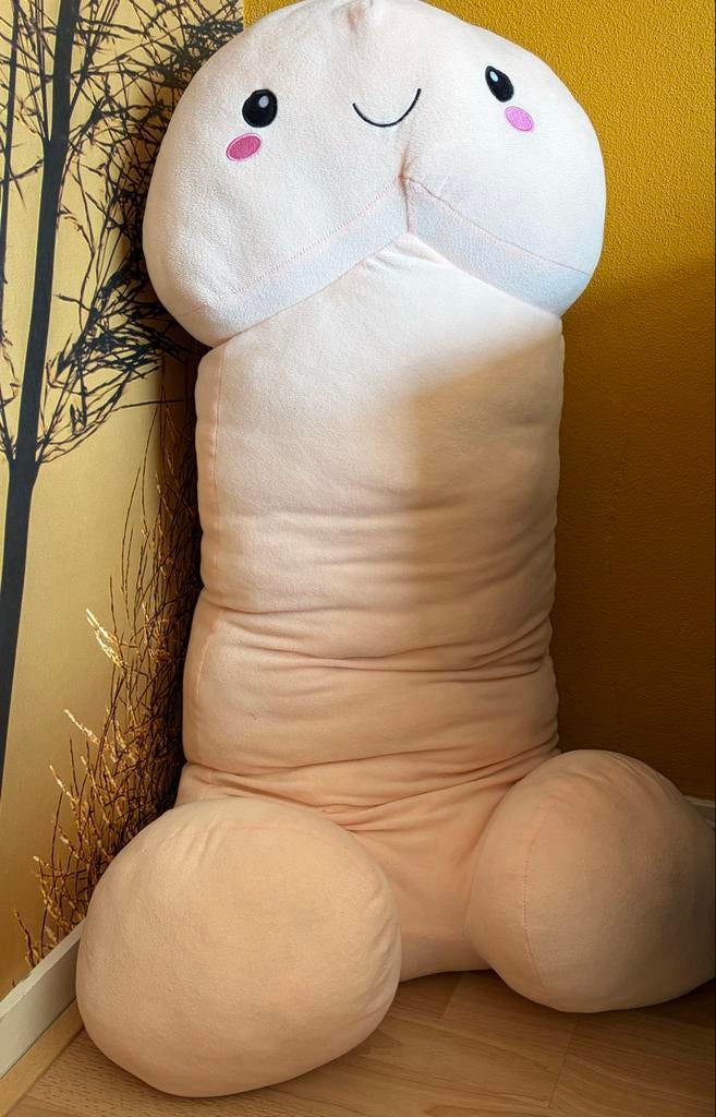 Grote Pluche piemel Knuffel 100 cm - Hoogwaardige Kwaliteit, Ophalen, Overige typen, Nieuw, Roze