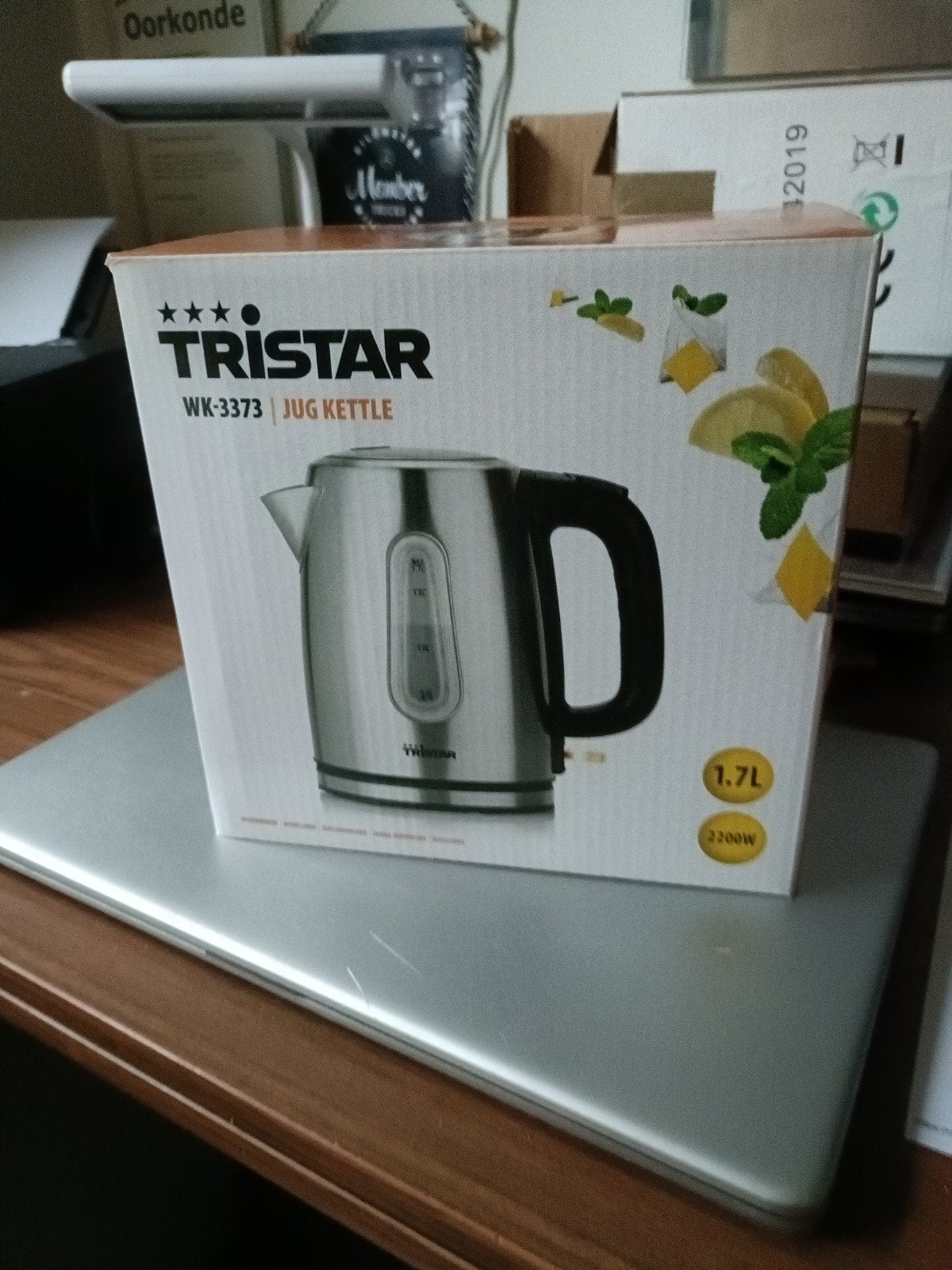Water koker., 1 tot 2 liter, Ophalen, Nieuw, Rvs