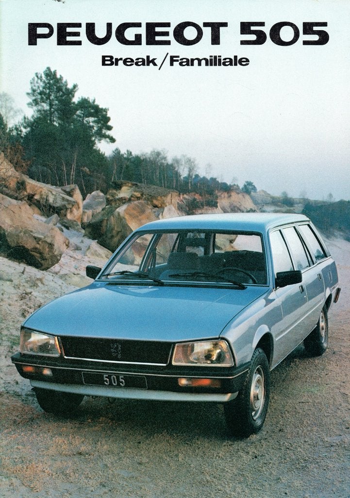Folder Peugeot 505 Break en Familiale (1982), Verzenden, Gelezen, Peugeot