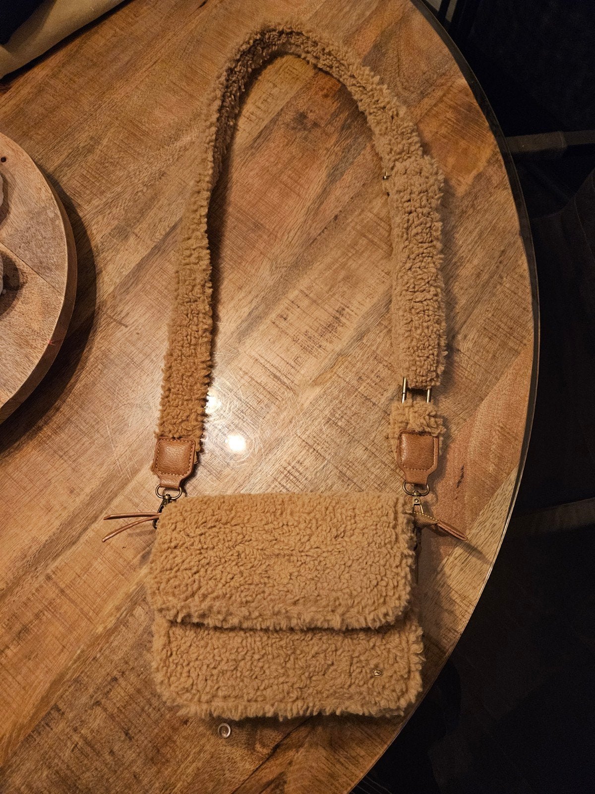 steinbach camel teddy schoudertasje, Huis en Inrichting, Ophalen of Verzenden