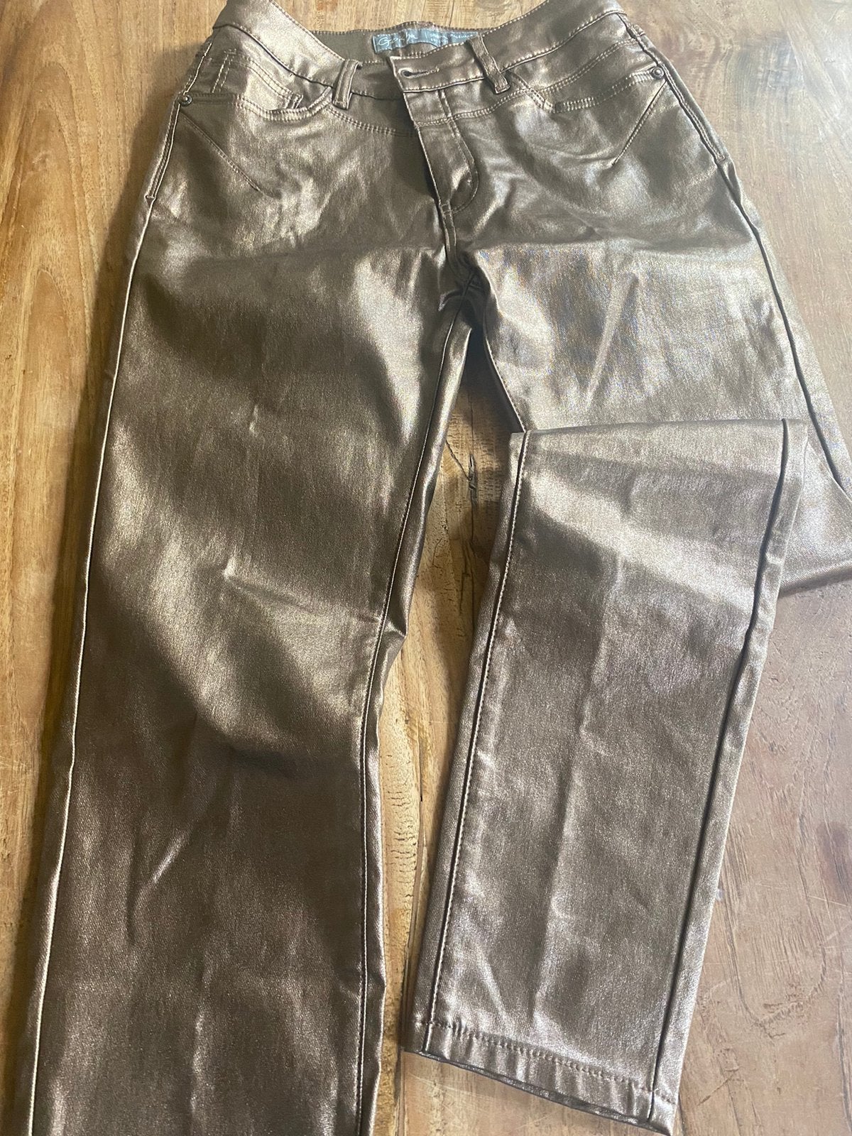 Dames broek Geisha 38, Maat 38/40 (M), Bruin, Verzenden, Zo goed als nieuw