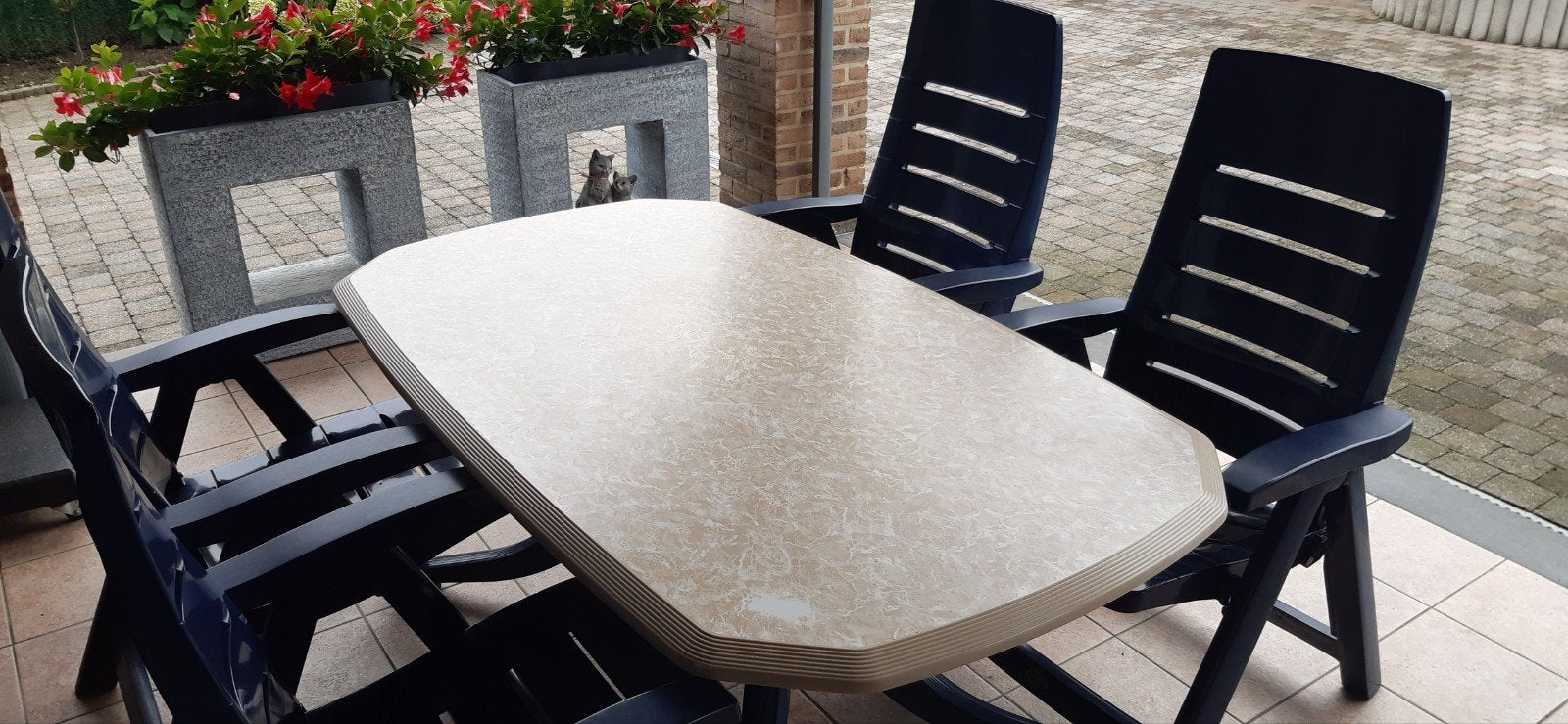 Hartmann tuintafel Prestige, Ophalen, Gebruikt, Kunststof, Eettafel