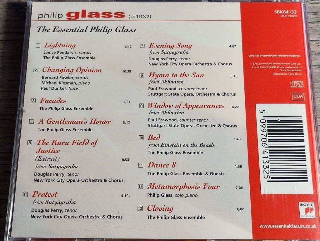 Philip Glass ‎– The Essential Philip Glass, Ophalen of Verzenden, Classicisme, Zo goed als nieuw, Kamermuziek