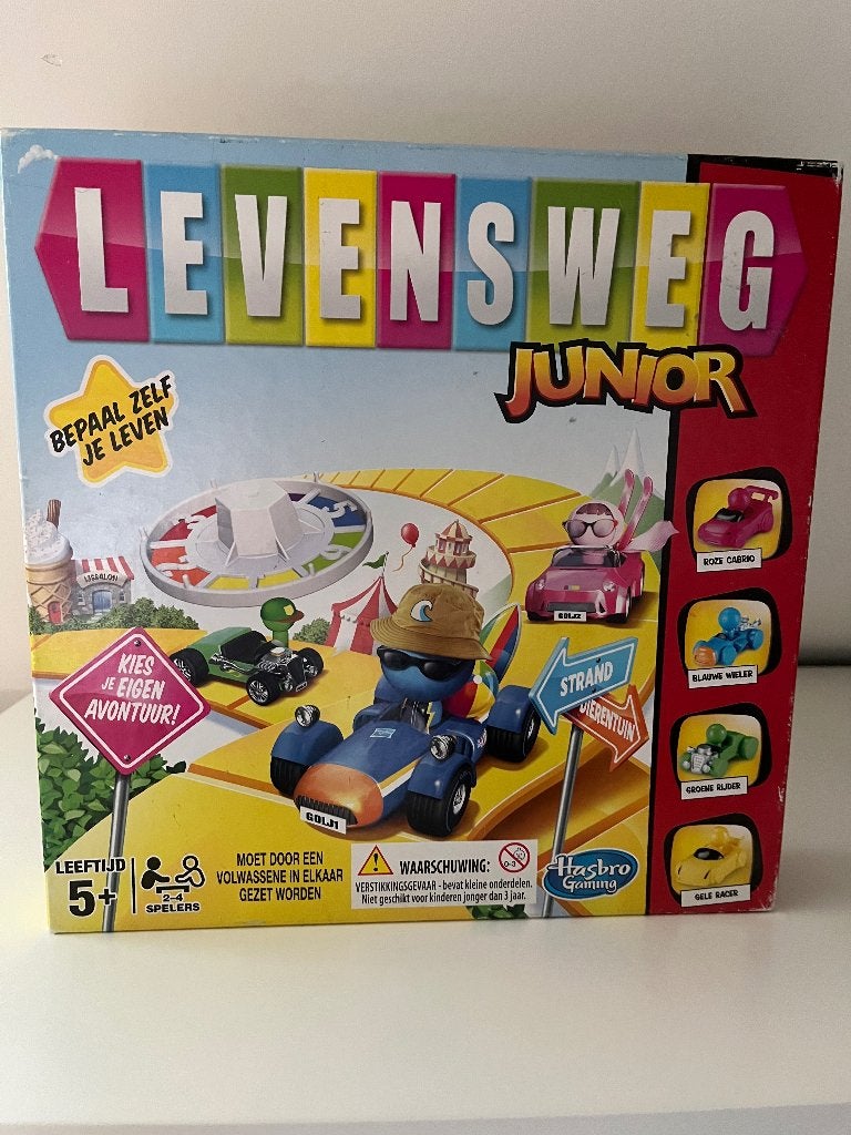 Levensweg Junior, Drie of vier spelers, Ophalen, Gebruikt, Hasbro