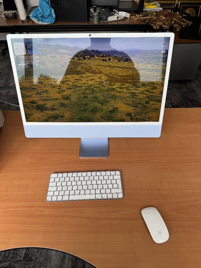 APPLE iMac 2024 - 24 Inch Blauw (M4) - 24GB - 512GB - QWERTY, Computers en Software, Apple Desktops, Ophalen, SSD, IMac, Zo goed als nieuw