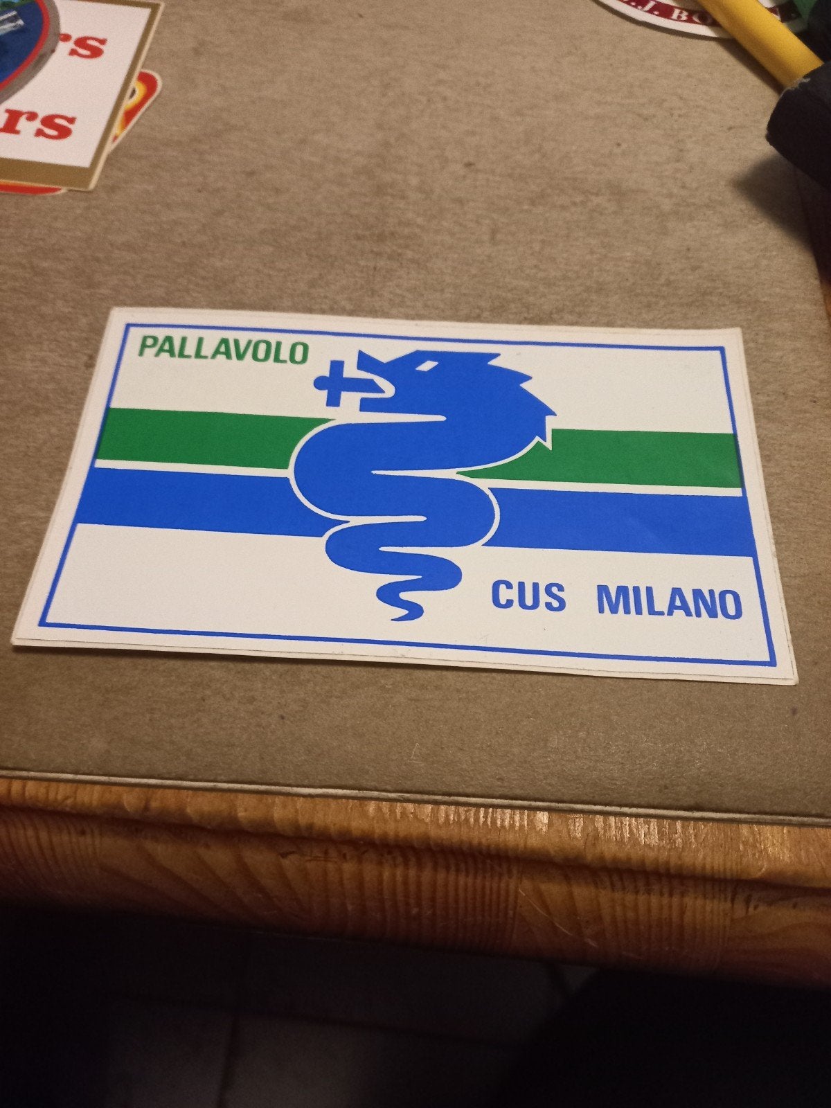 Vintage CUS Milano Volleybal Sticker - Zeldzaam, Ophalen of Verzenden