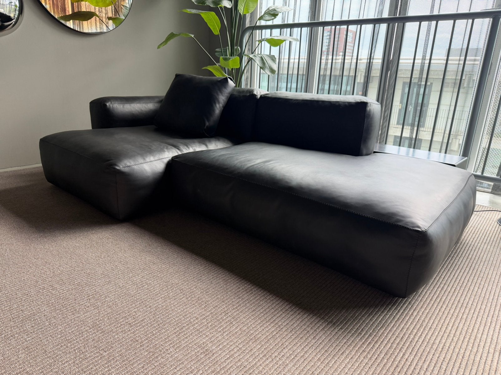 HAY MAGS SOFT - zwart Sense Leather, Ophalen, Zo goed als nieuw, Leer