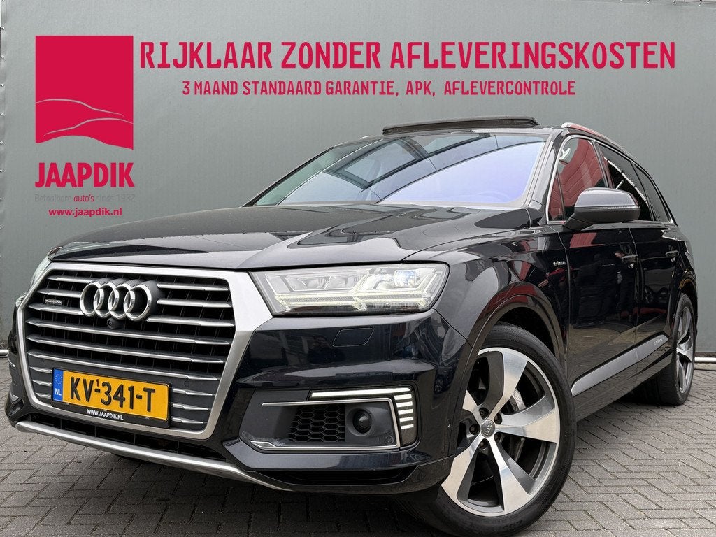Audi Q7 BWJ 2016 3.0 TDI 374 PK e-tron quattro Premium AUTOM, Auto's, Gebruikt, Euro 6, Blauw, 2420 kg
