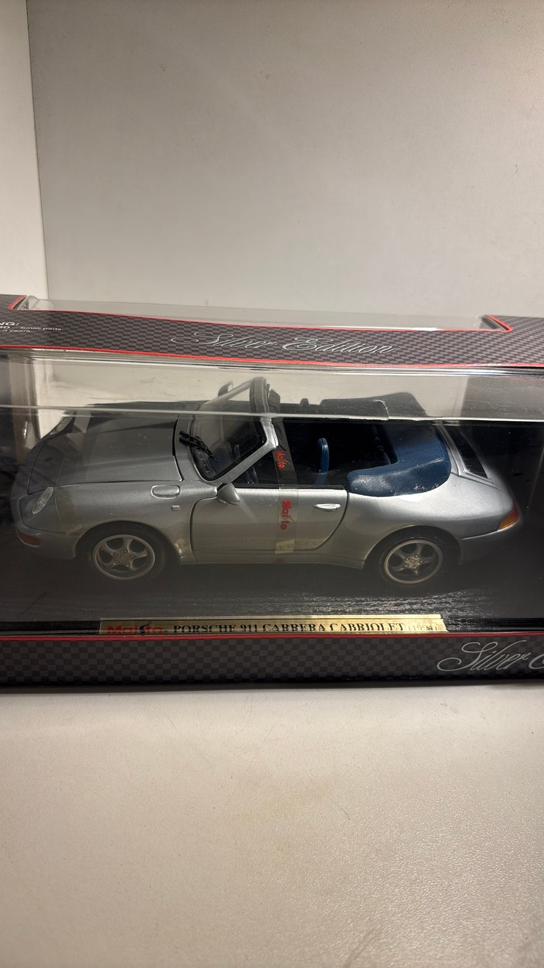 Porsche 911 carrera cabriolet maisto 1.18, Maisto, Ophalen of Verzenden, A, A