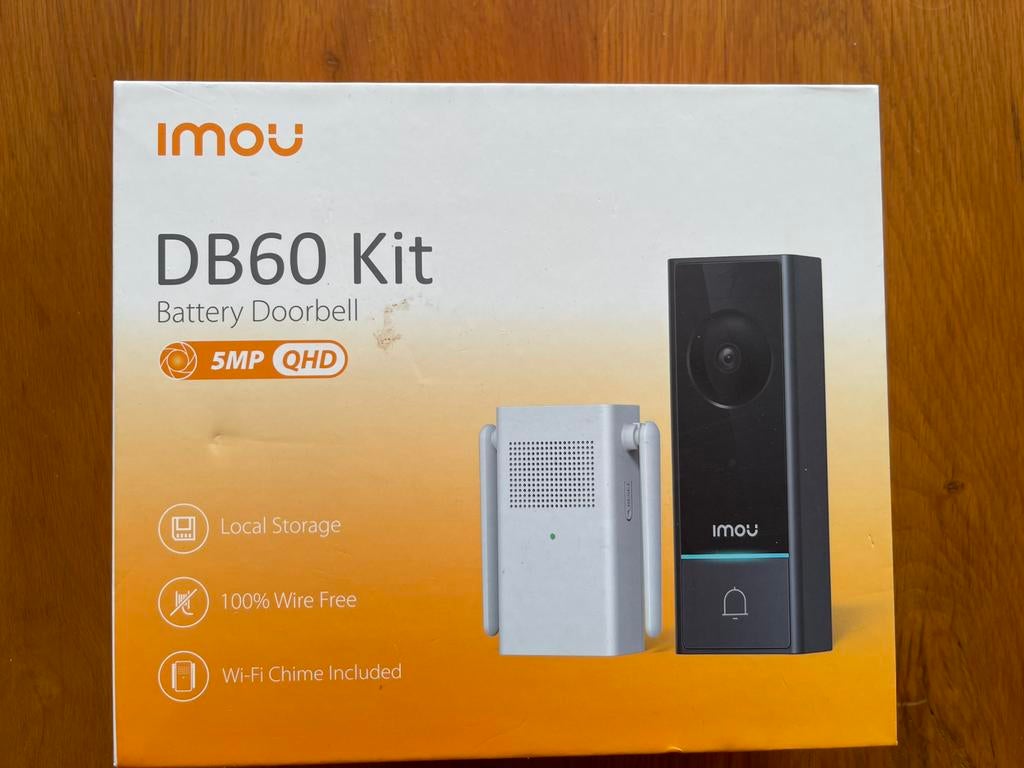 Deurbel met duidelijke kamera. DB60 Kit IMOU, Ophalen of Verzenden, Zo goed als nieuw