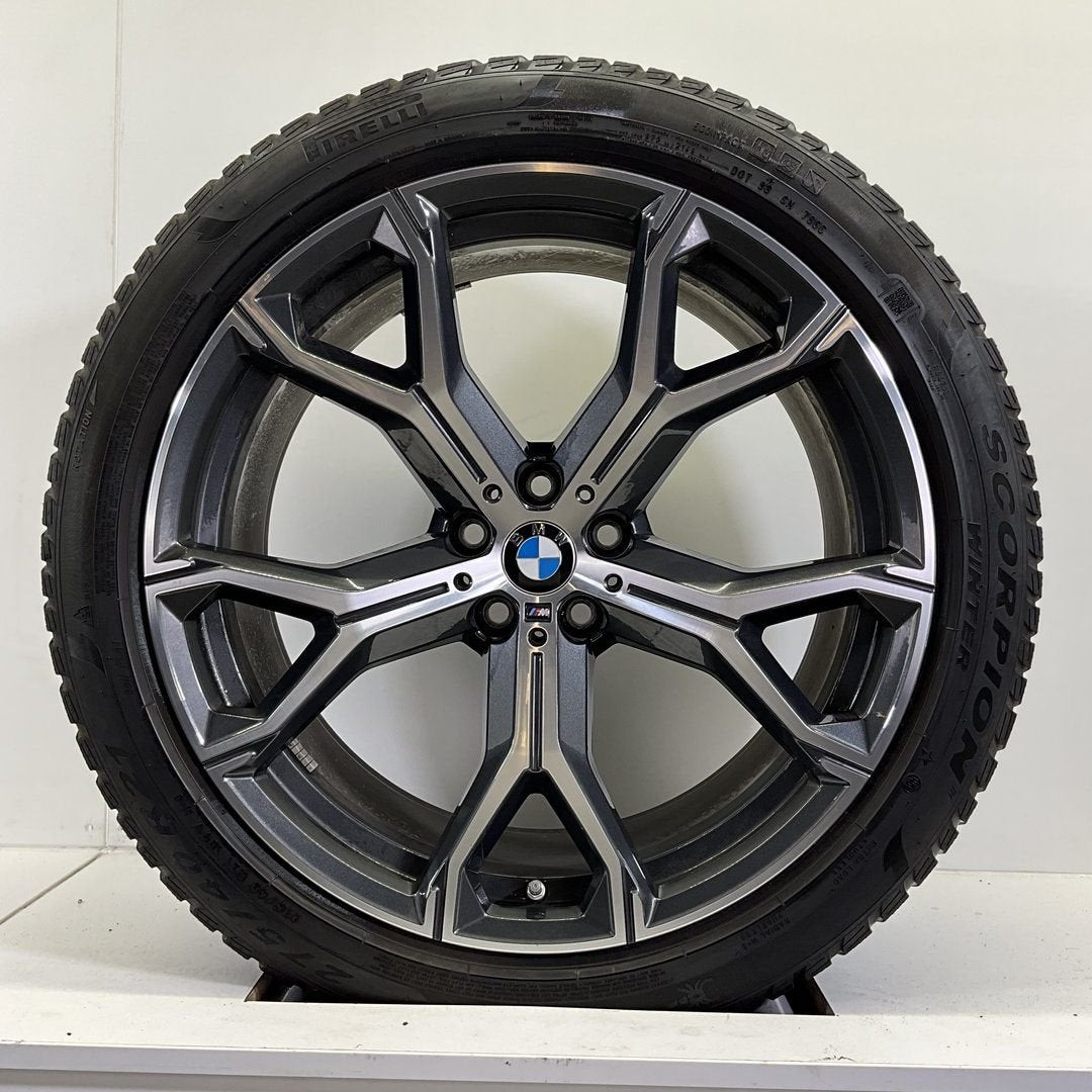 BMW X5 G05 X6 G06 BREEDSET VELGEN + WINTERBANDEN 21 INCH ORI, Gebruikt, -, 275 mm, -