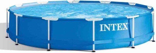 Zwembad 366x84 compleet met foam ondergrond en zandfilter, Ophalen, Gebruikt, 80 tot 120 cm, Rond