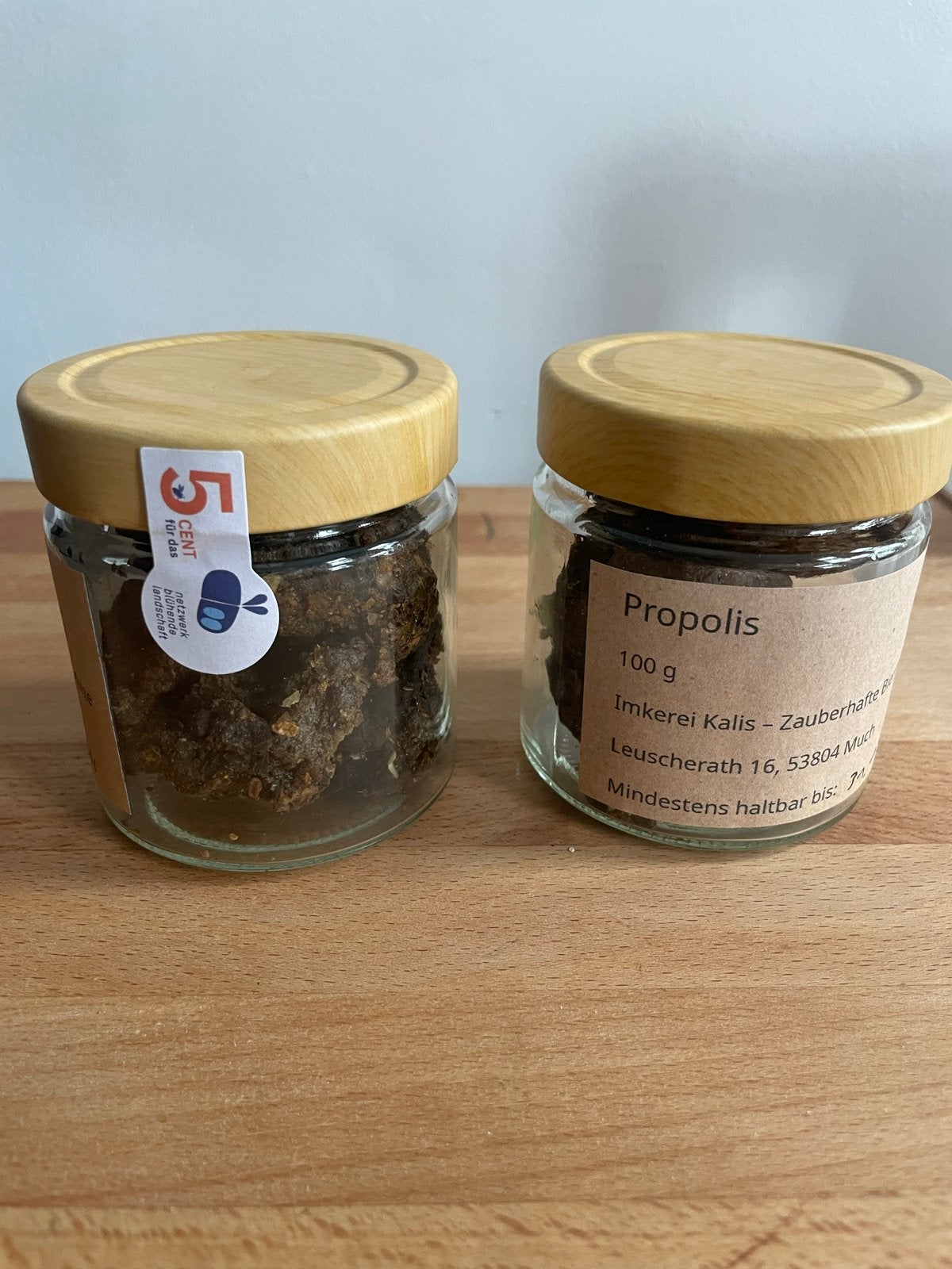 Rauwe propolis in glazen pot 2x100 gram, Ophalen of Verzenden