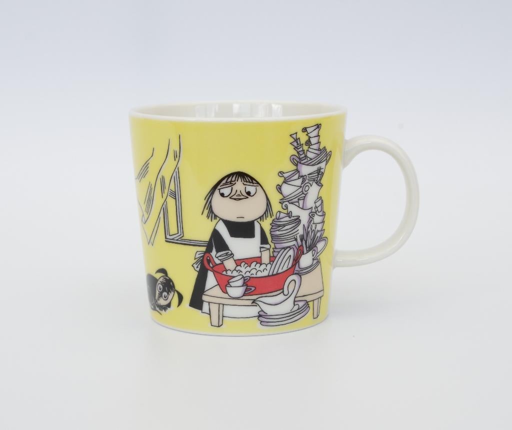 Arabia Moomin beker - Misabel - geel, Overige typen, Ophalen of Verzenden, Zo goed als nieuw, Overige stijlen