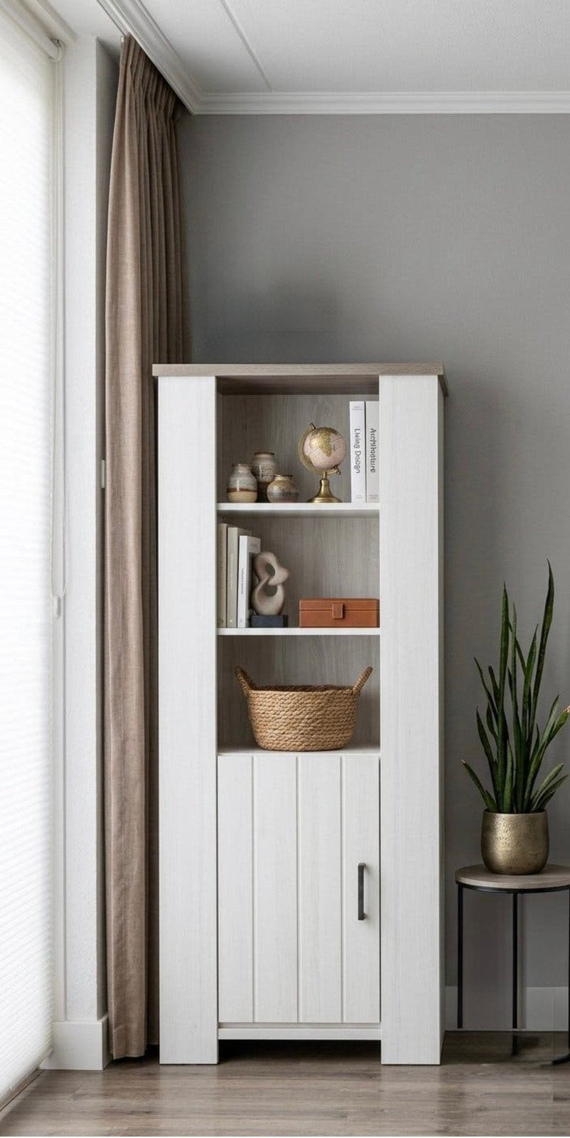 Stijlvolle boekenkast/buffetkast van Haco, Ophalen, 50 tot 100 cm, Zo goed als nieuw, 150 tot 200 cm