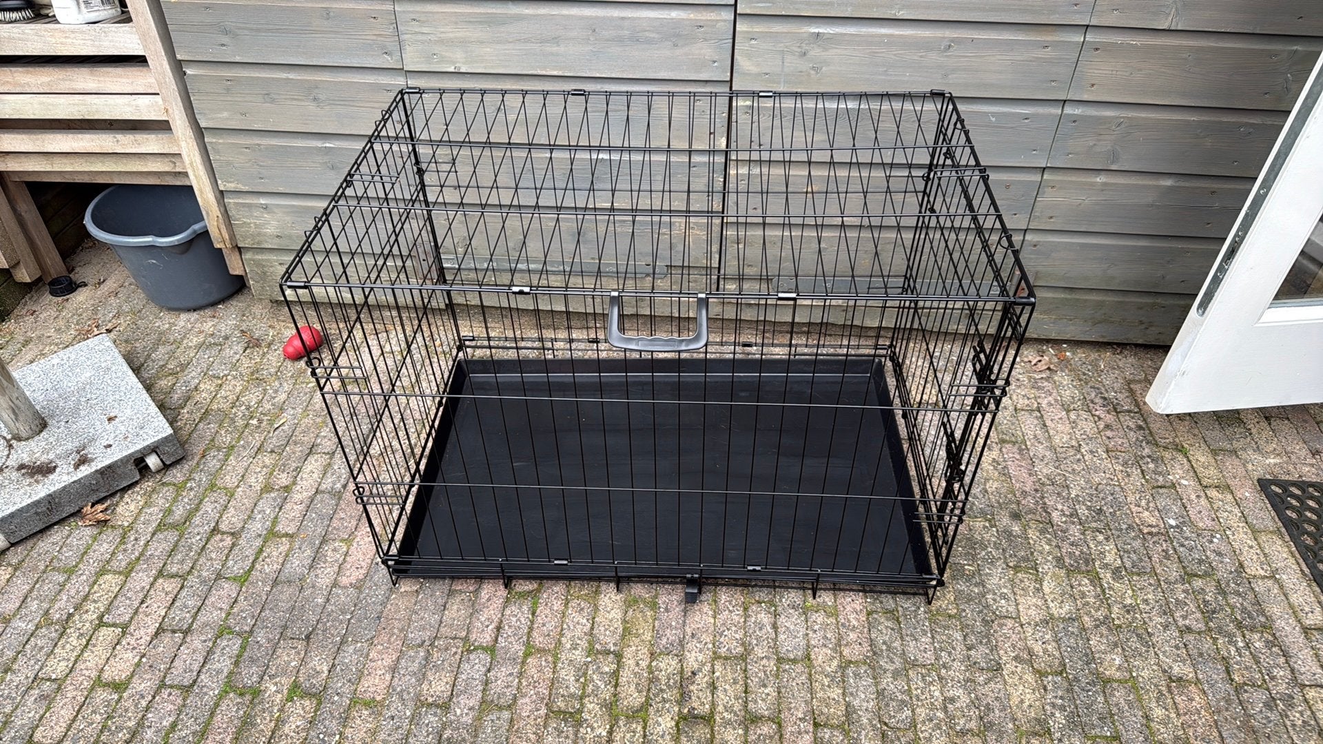 Hondenbench zwart – 90  55 cm – nette staat, Dieren en Toebehoren, Ophalen of Verzenden, Zo goed als nieuw, 110 cm of meer, 100 cm of meer