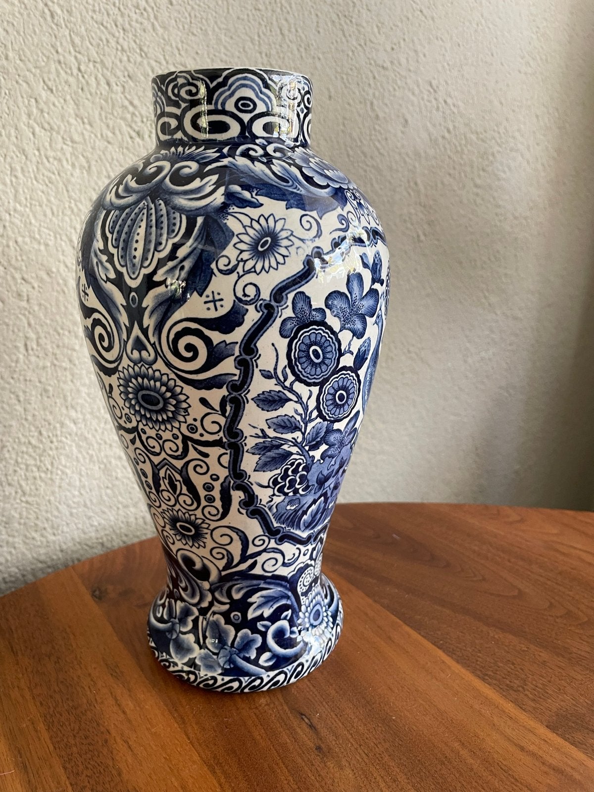Delfts Blauwe vaas van Societé Céramique Maestricht, Antiek en Kunst, Ophalen of Verzenden