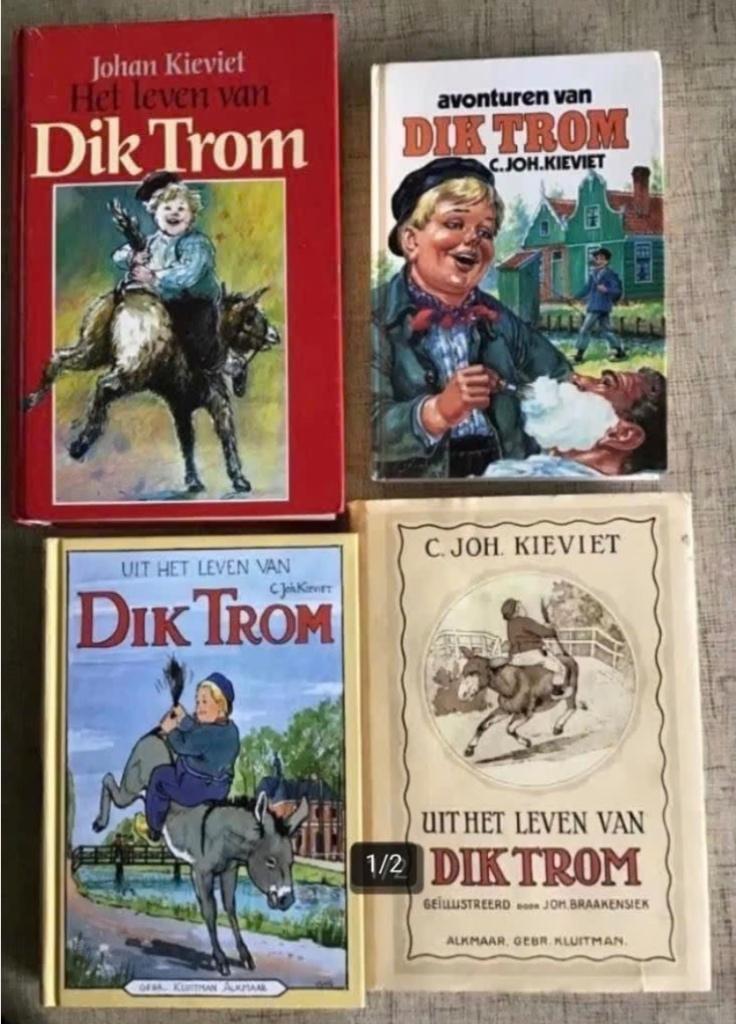 4 uitgaves van Dik Trom door C.John Kieviet, Ophalen of Verzenden, Zo goed als nieuw, Fictie algemeen