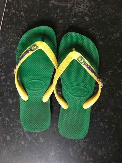Havaiana Teenslippers originele izgs! mt 37/38, Ophalen of Verzenden, Zo goed als nieuw, Groen, Havaianas