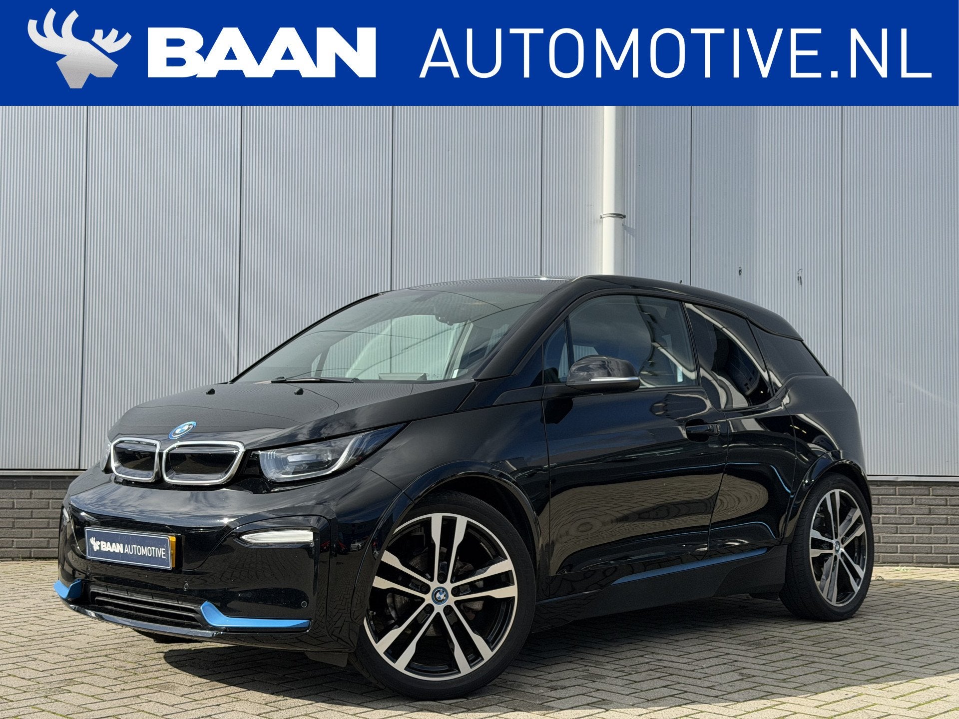 BMW i3 S 120Ah 42 kWh (bj 2019, automaat), Auto's, Automaat, Gebruikt, Zwart, Grijs
