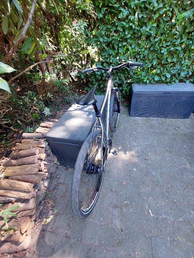 Van Nicholas Zion Custom titanium MTB trekkingfiets, 28 inch, Gebruikt, Vering, 10 tot 15 versnellingen