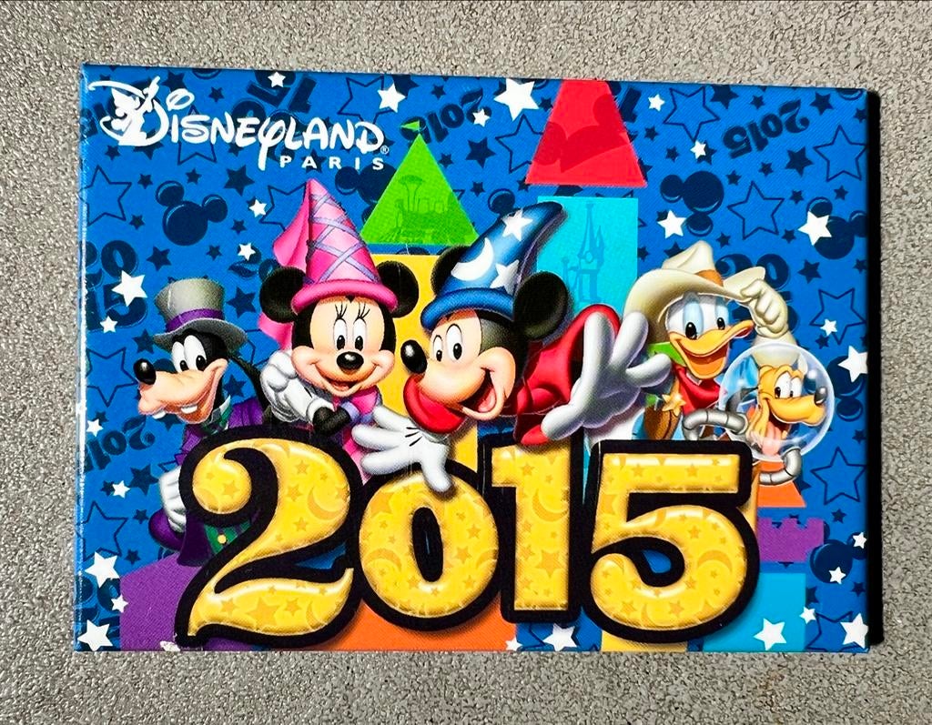 Koelkastmagneet Disneyland Parijs 2015, Ophalen of Verzenden, Mickey Mouse, Zo goed als nieuw, Overige typen