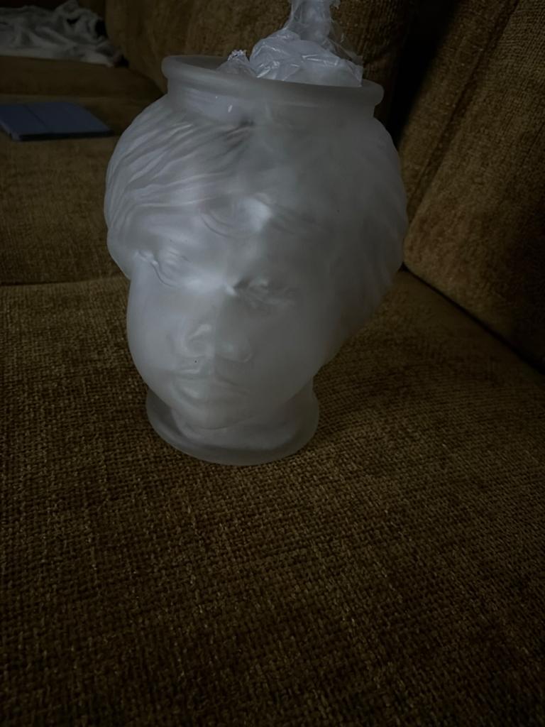 NU IN PRIJS VERLAAGD Vintage  vaas de vorm van een hoofd, Ophalen of Verzenden