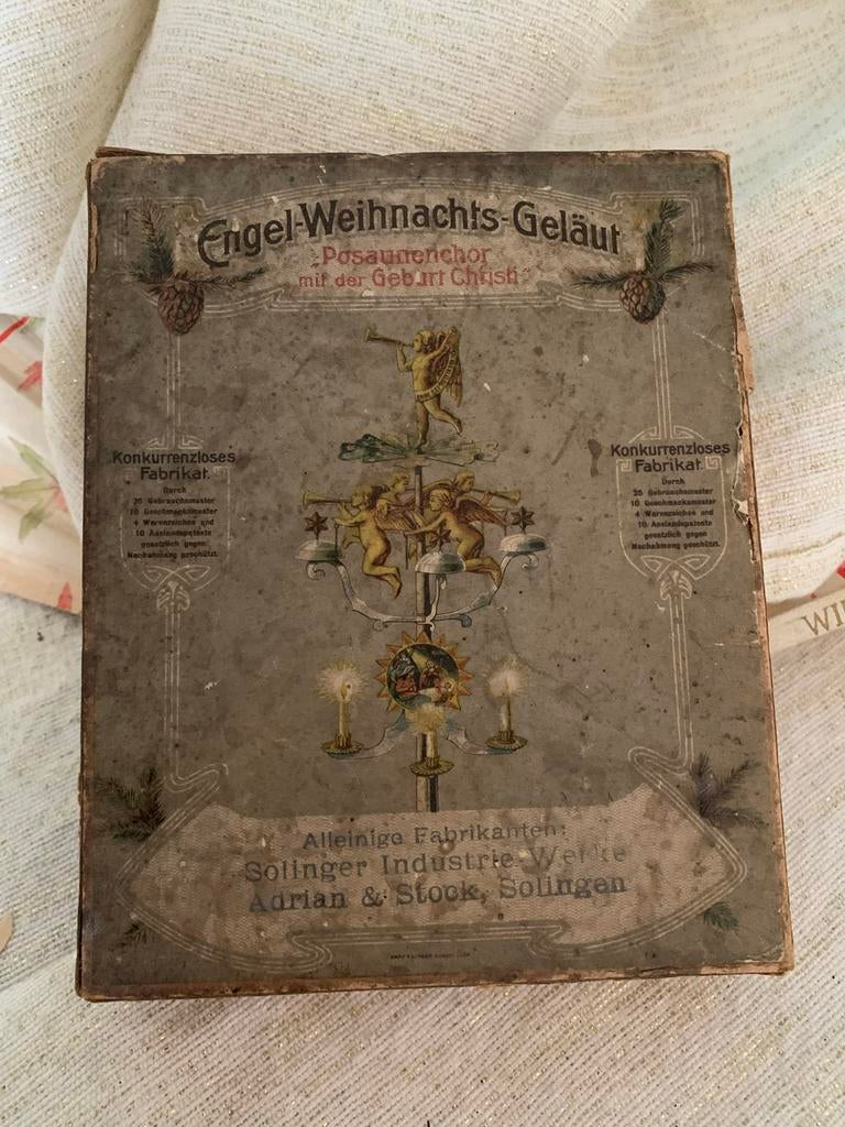Super mooi antiek kerst doosje solingen, T, Ophalen of Verzenden, Zo goed als nieuw, N