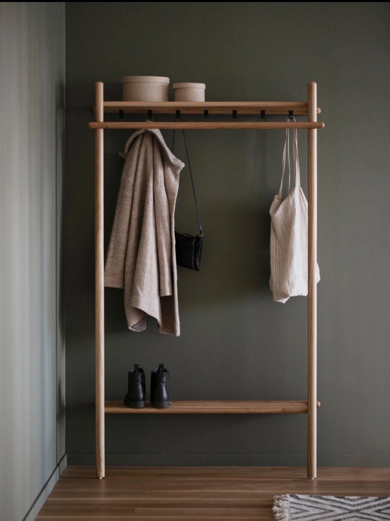 Nieuwe Milford kapstok / garderobe van eikenhout – Westwing, Wandkapstok, Nieuw, Ophalen of Verzenden, 150 tot 200 cm