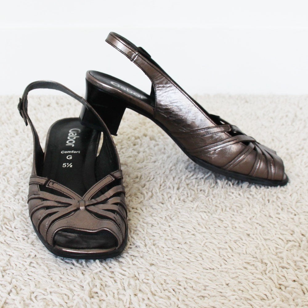 Prachtige Leren Gabor Sandalen s1 (Maat 5½G/38½) € 40,-, Kleding | Dames, Overige kleuren, Gabor, Zo goed als nieuw, Sandalen of Muiltjes