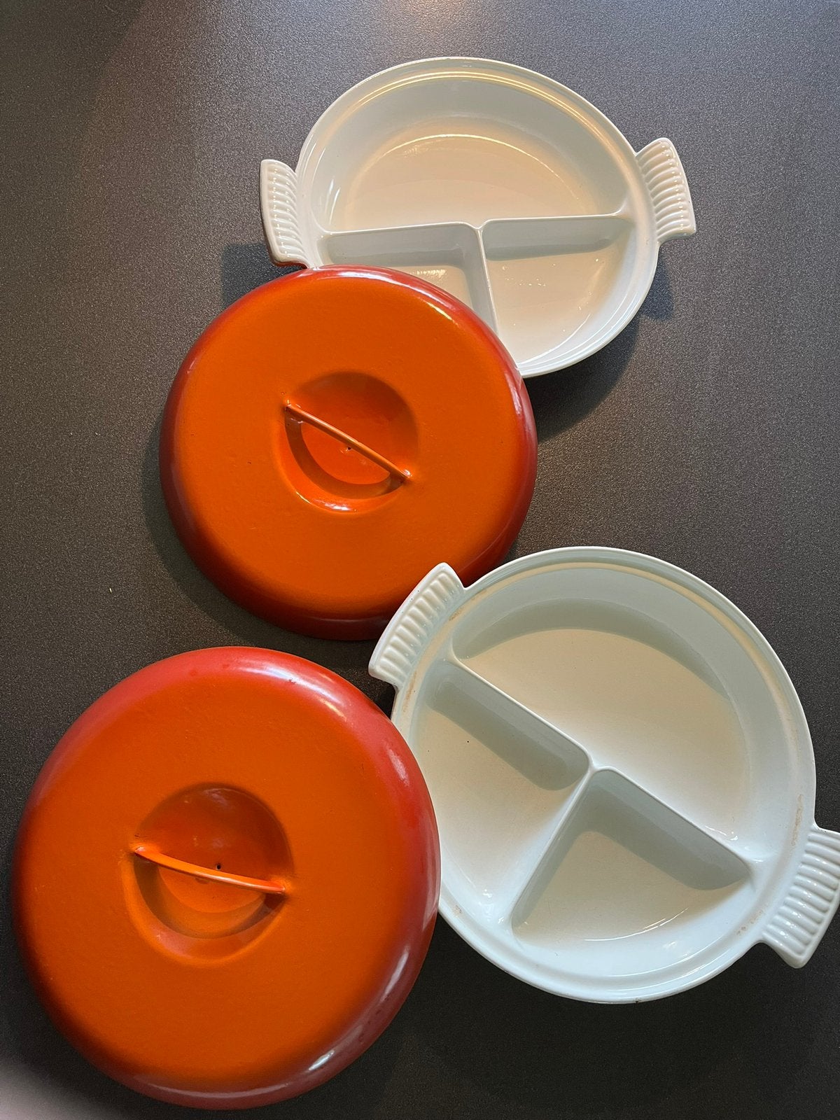 Ovenschalen met 3 vakken en deksel, Ophalen, Keramiek, Overige stijlen, Schaal of Schalen