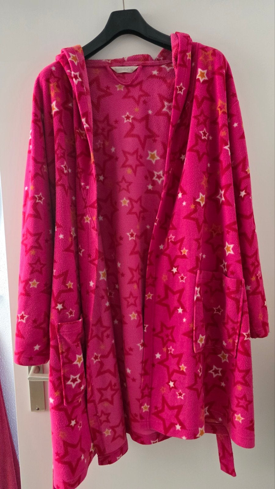 Hunkemöller badjas met capuchon, L/XL, Kleding | Dames, Hunkemöller, Ophalen of Verzenden, Roze, Badjas