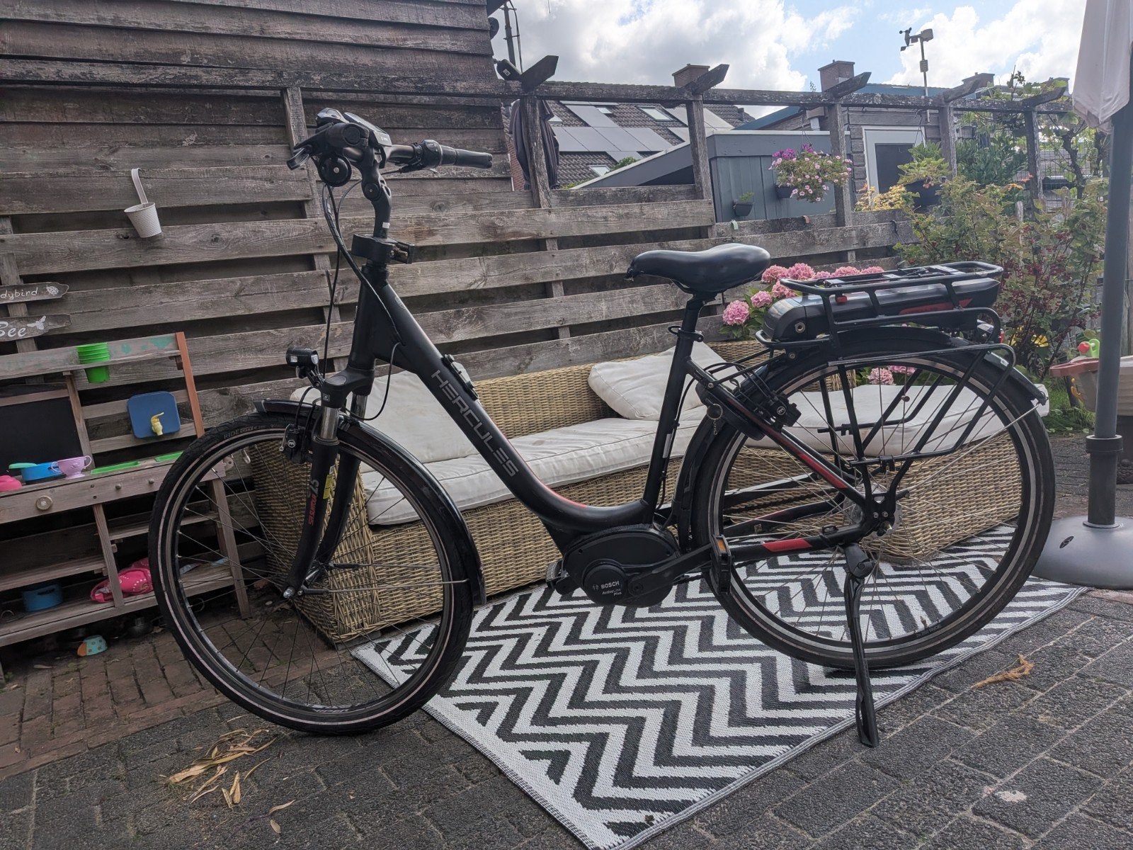 Hercules Roberta F7 elektrische fiets met Bosch motor, Ophalen, Gebruikt, 50 km per accu of meer, Overige merken