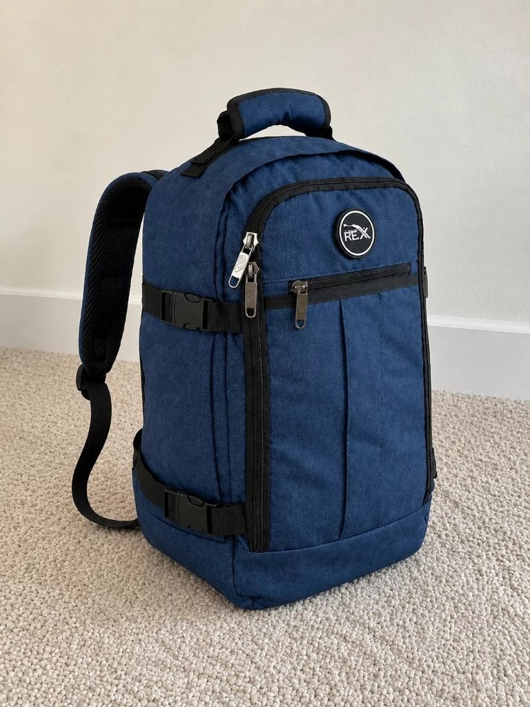 Cabin Max Metz Stowaway 20L Ryanair handbagage rugzak Blue, Overige materialen, Verzenden, Nieuw, Cabin Max EU (UK Lederwaren)