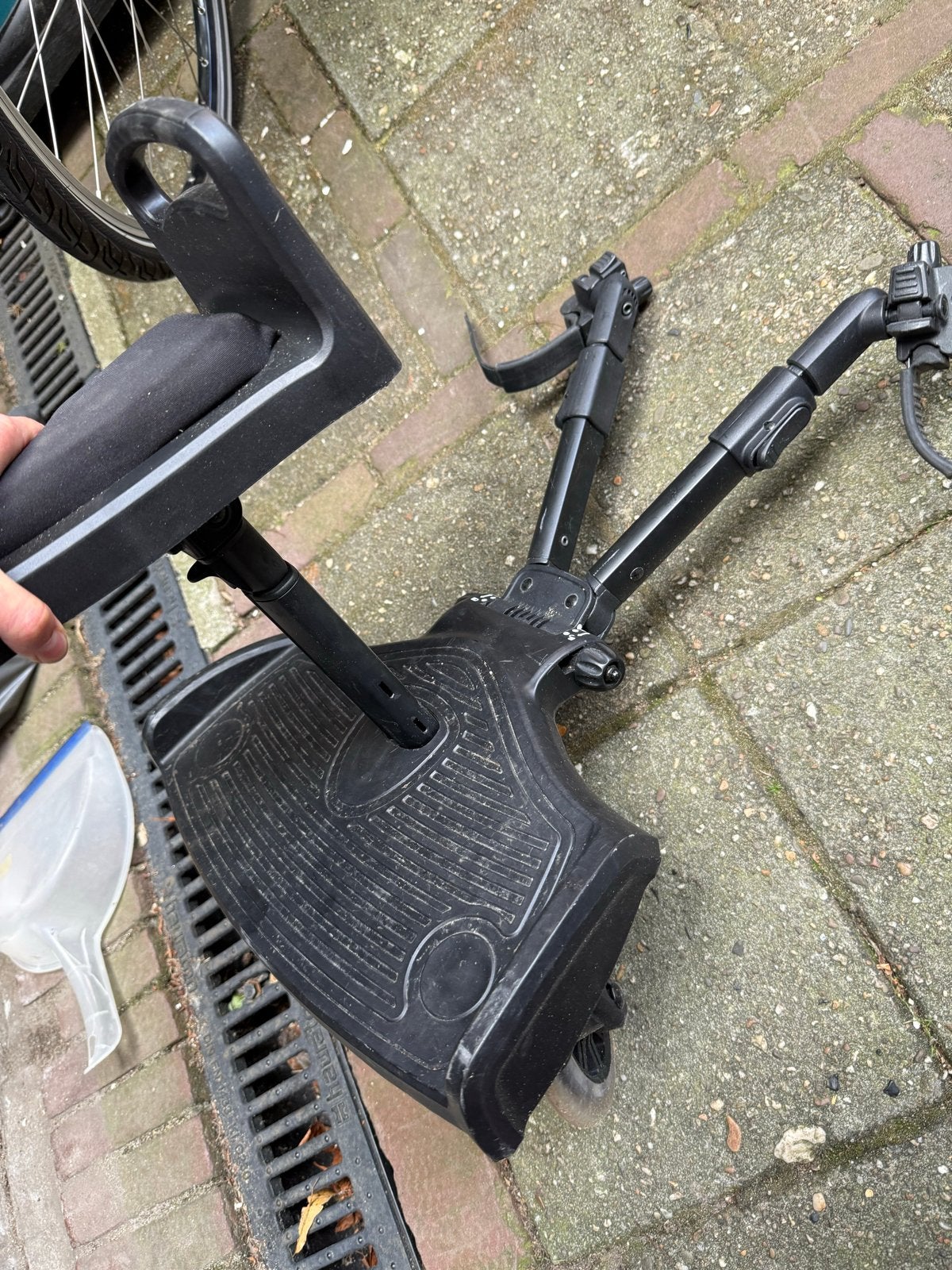 Meerijdplankje met zitje voor kinderwagen/fietskar, Fietsen en Brommers, Ophalen, Gebruikt, Overige typen