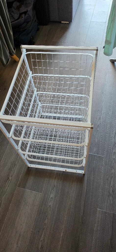 Ikea Antonius Opberglades, Ophalen, Minder dan 50 cm, Wit, Zo goed als nieuw